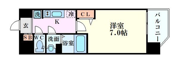 九条駅 徒歩6分 12階の物件間取画像